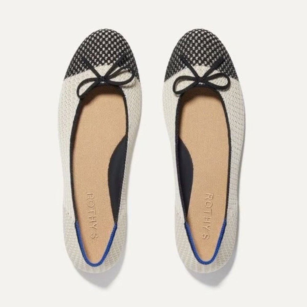 Rothy's The Ballet Flat in Coco Knit Size 13, Like New